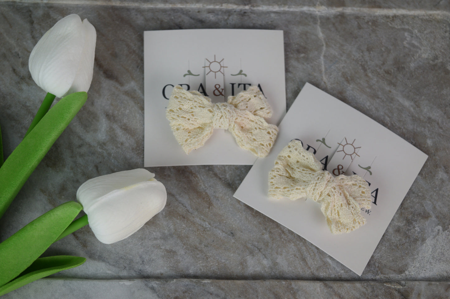 The Little Lace Bow Clip